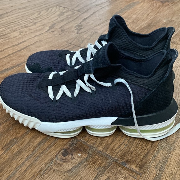 lebron 16 low black volt glow